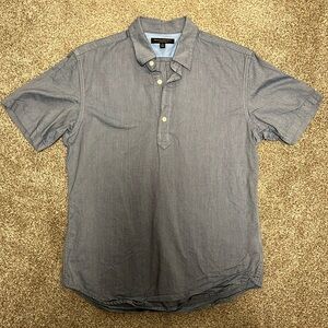 Banana Republic Blue T-Shirt Button Down
